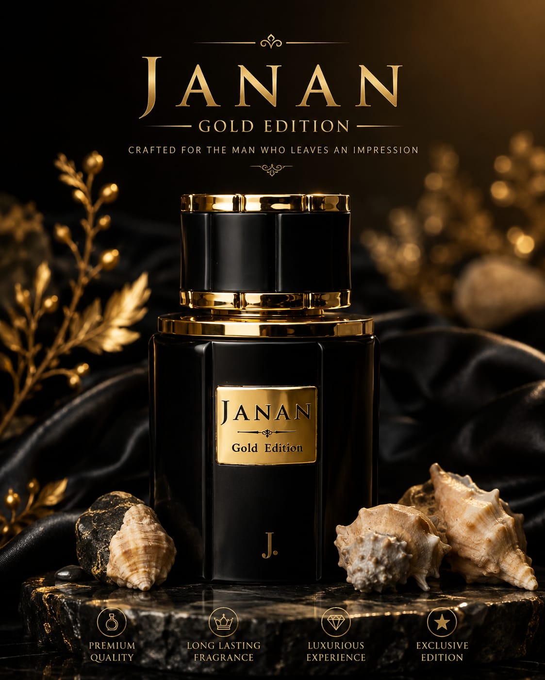 Janān Gold Edition — An Exquisite Luxury Fragrance of Timeless Elegance, Refined Sophistication & Unforgettable Presence
