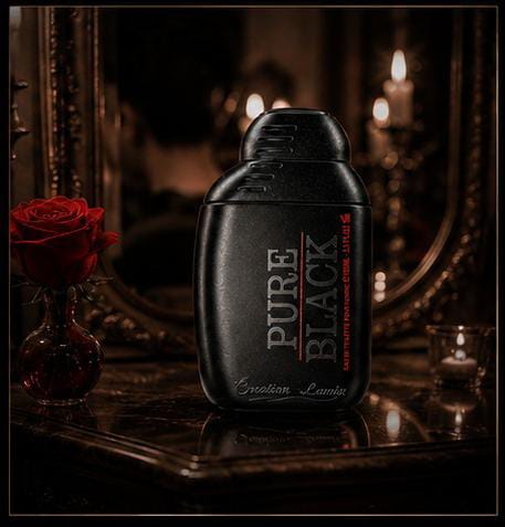 Pure Black For Him — An Intense Signature Fragrance of Dark Romance, Magnetic Attraction, Timeless Luxury & Unforgettable Desire